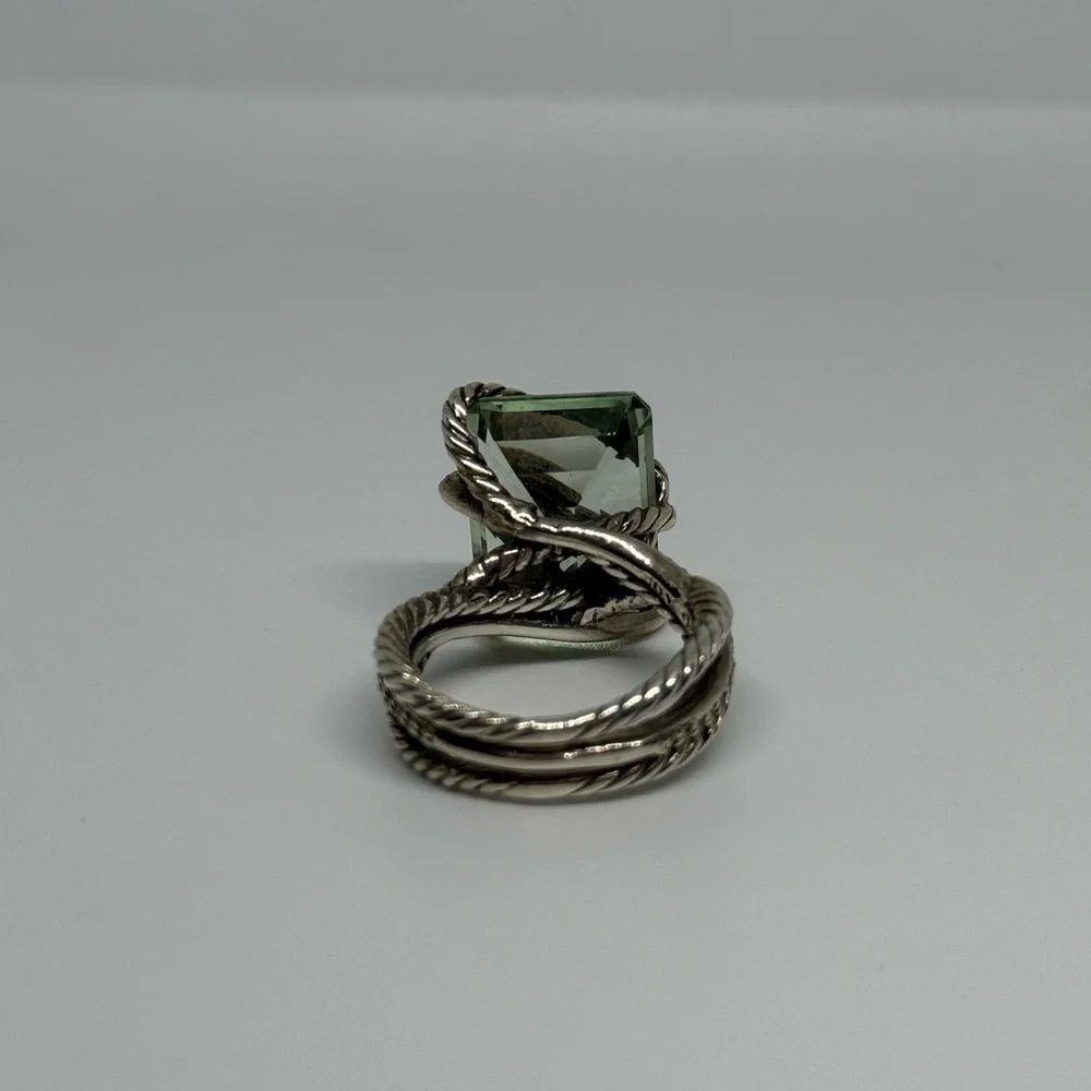 David Yurman wrap ring green amethyst precyolite - Picture 5 of 5